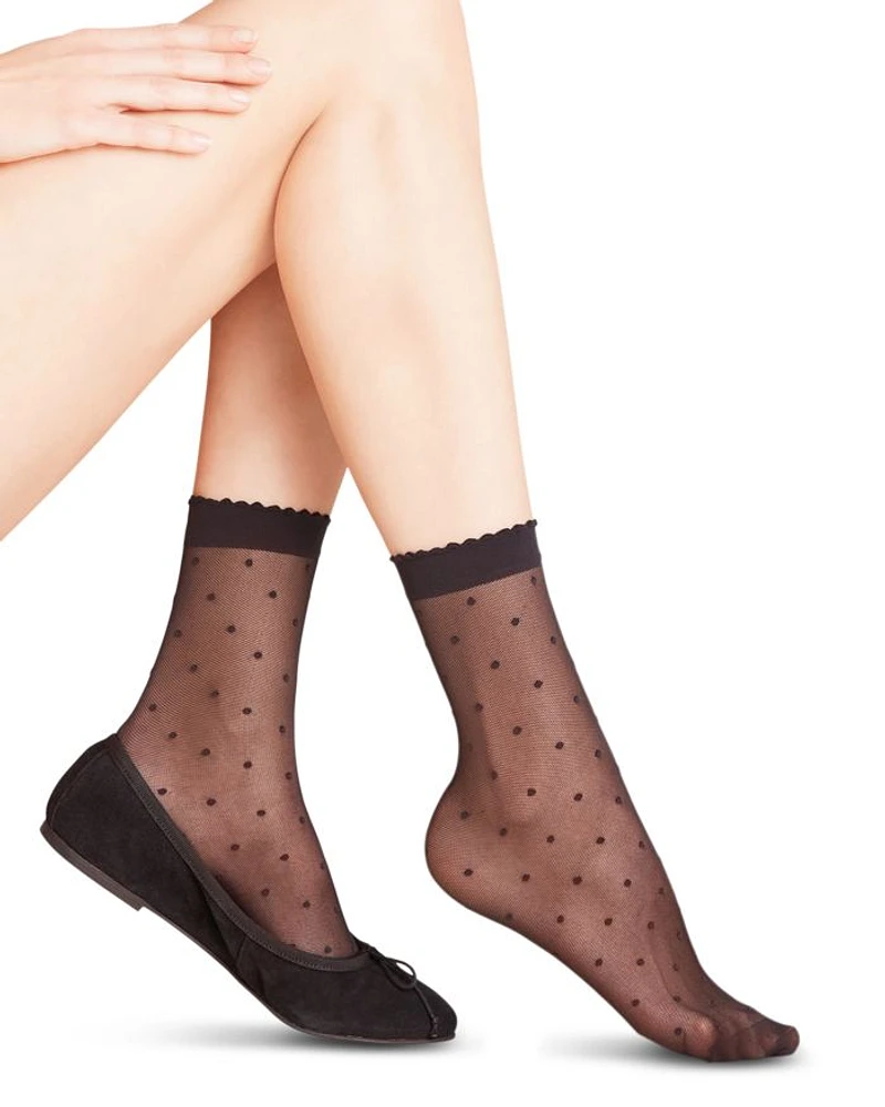 Sheer Dot Ankle Socks