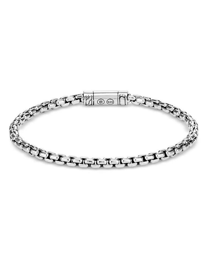 Sterling Silver Classic Chain Box Chain Bracelet