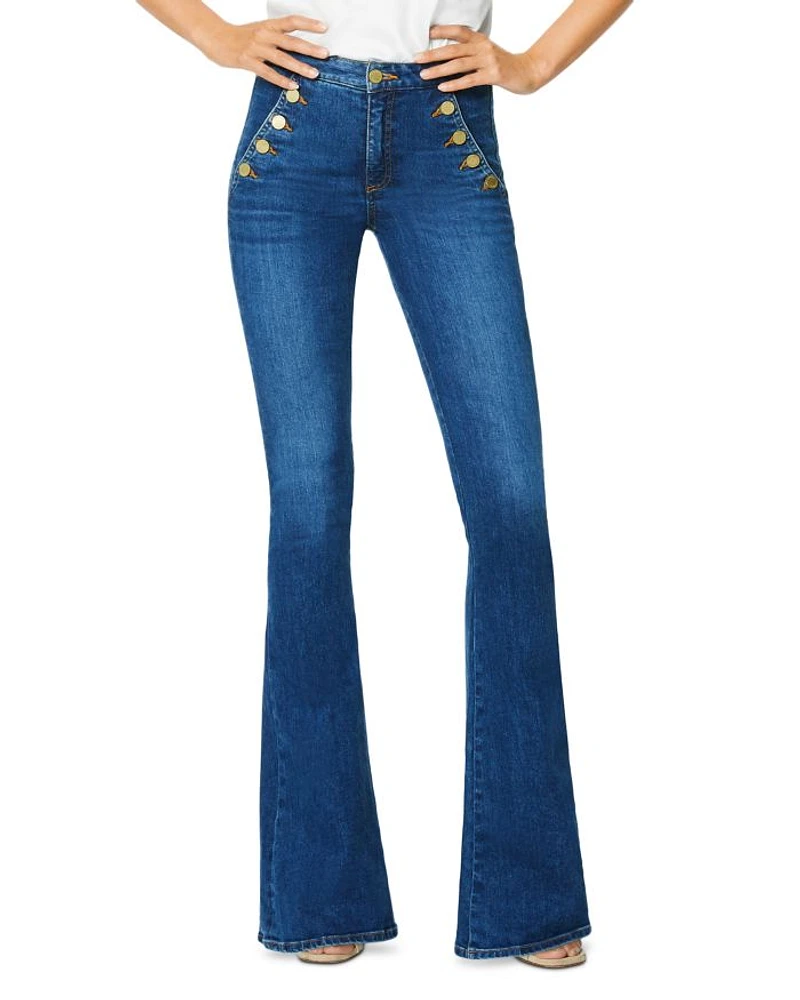 Helena High Rise Flared Sailor Jeans Medium Wash