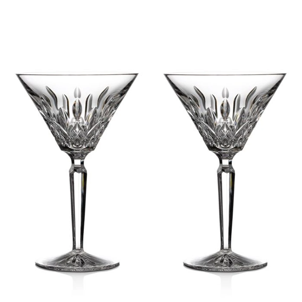 Lismore Crystal Martini Glass, Set of 2