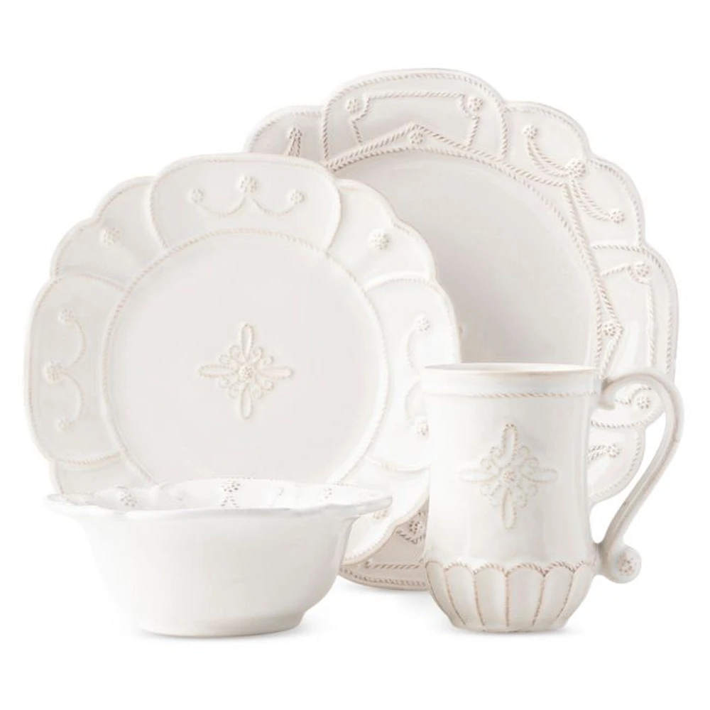 Jardins du Monde Whitewash 4 Piece Place Setting