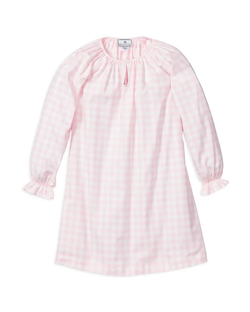 Girls' Pink Gingham Delphine Nightgown - Baby, Little Kid, Big Kid