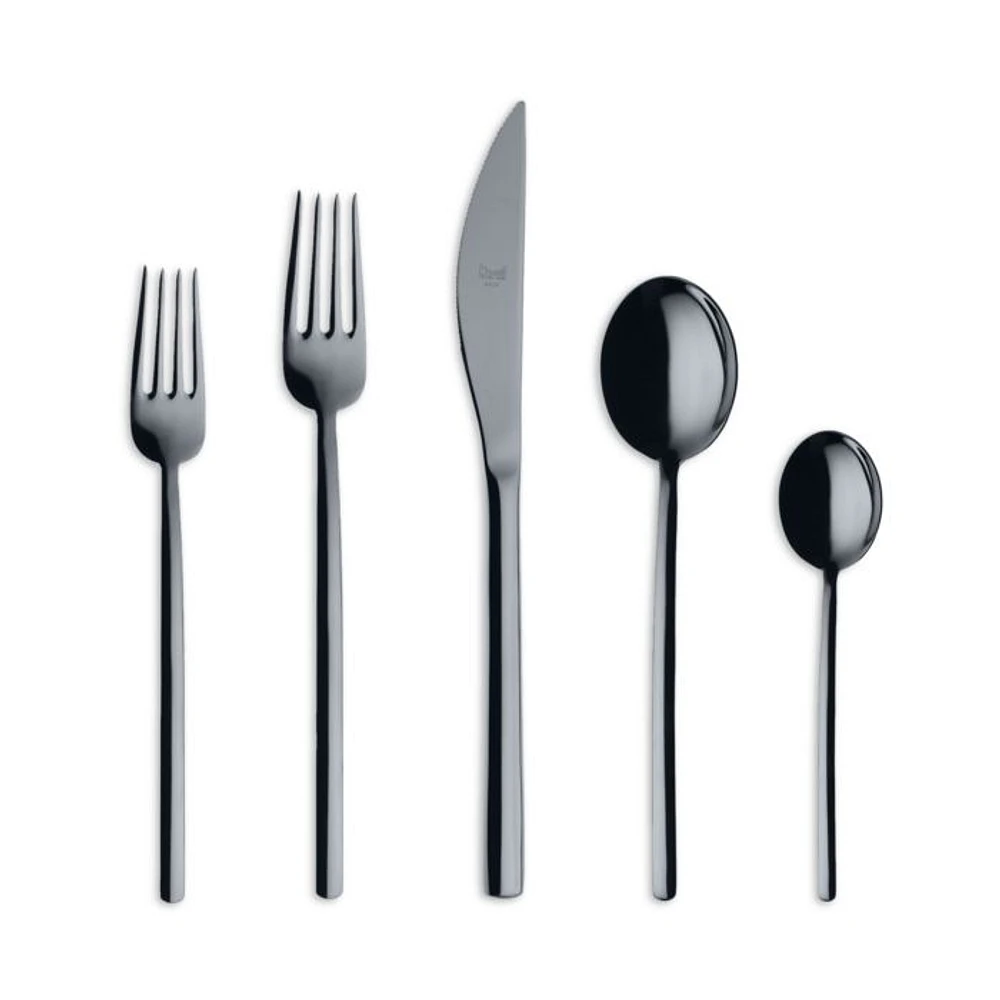 Due Oro Nero 5 Piece Place Setting