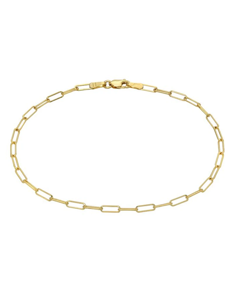 14K Yellow Gold Open Link Bracelet