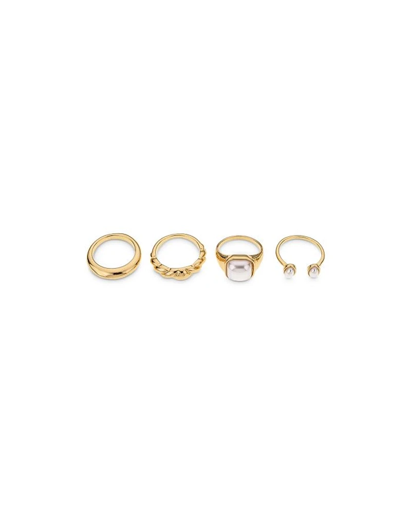 Ultimate Babe 18K Gold Plated Ring Set