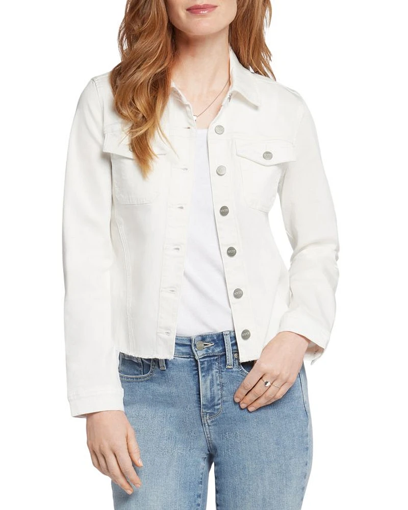 Frayed Hem Denim Jacket