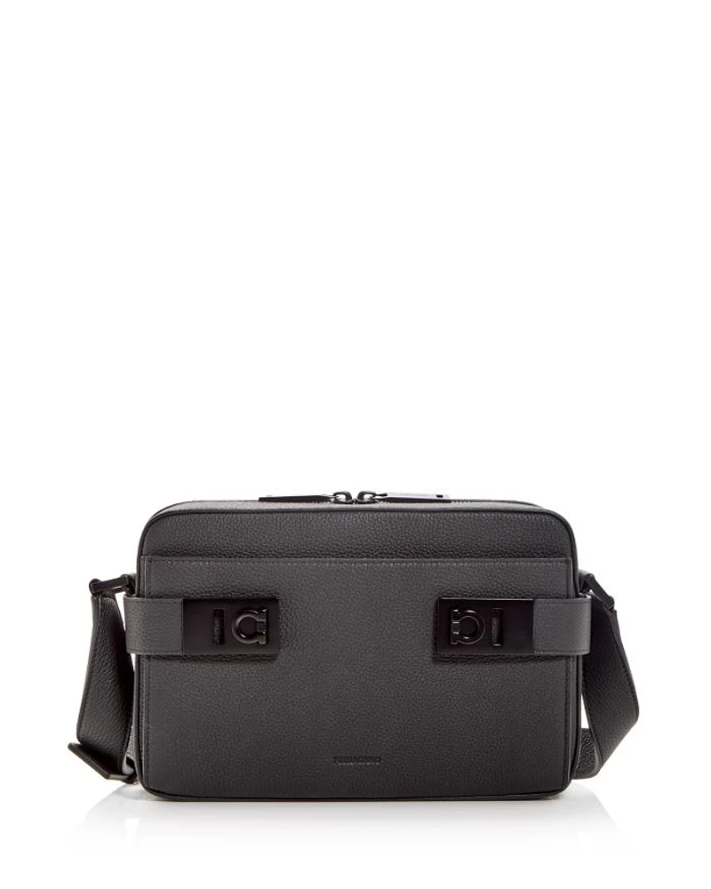Men's Gancini Leather Crossbody