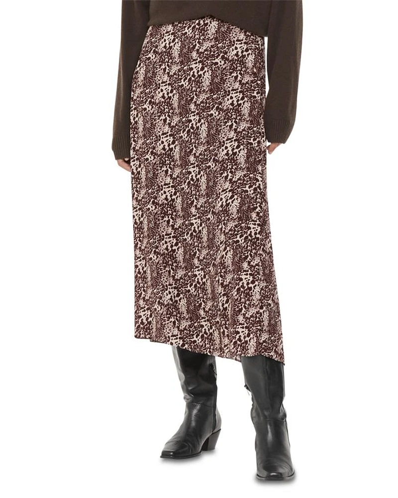 Micro Leopard Print Wrap Skirt