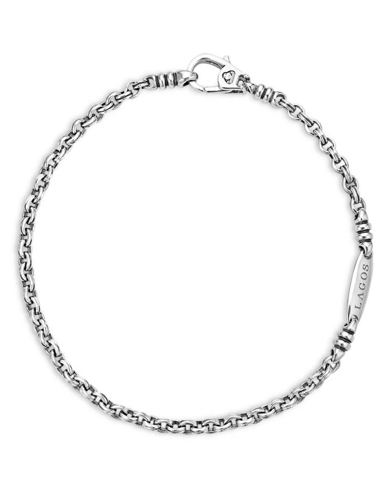 Men's Sterling Silver Anthem Double Link Bracelet - Exclusive