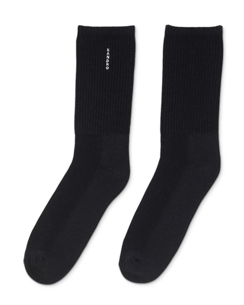 Vertical Logo Cotton Socks