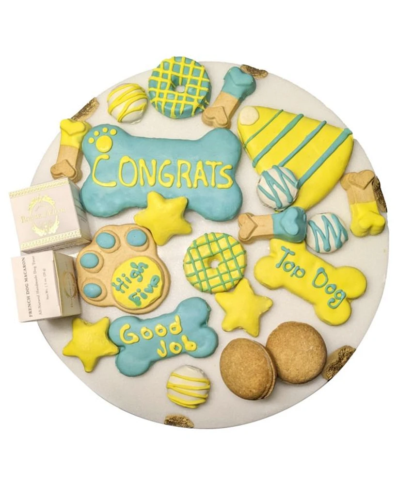 Congrats Themed Dog Treats Gift Box