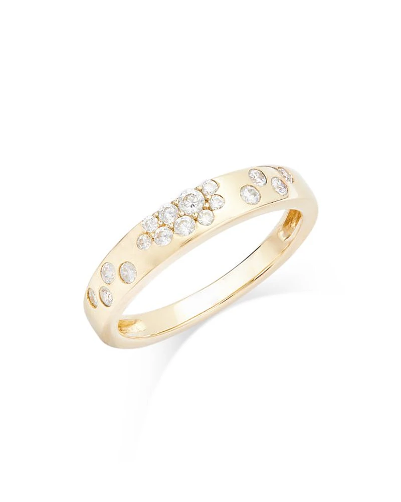 Diamond Scatter Ring 14K Yellow Gold, 0.30 tcw