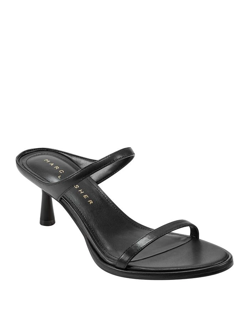 Women's Alonde Leather High Heel Slide Sandals