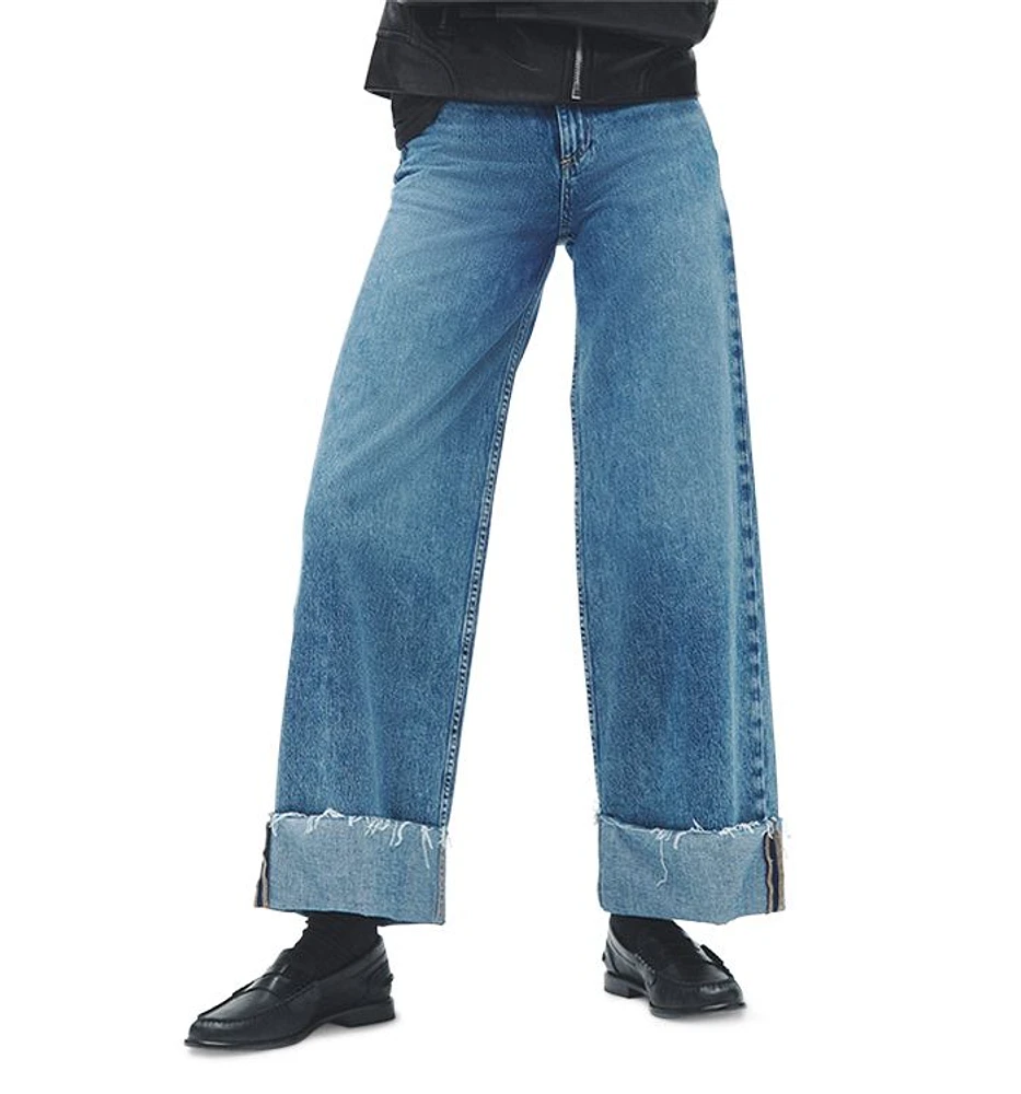 High Rise Sofie Cropped Jeans Pebbles