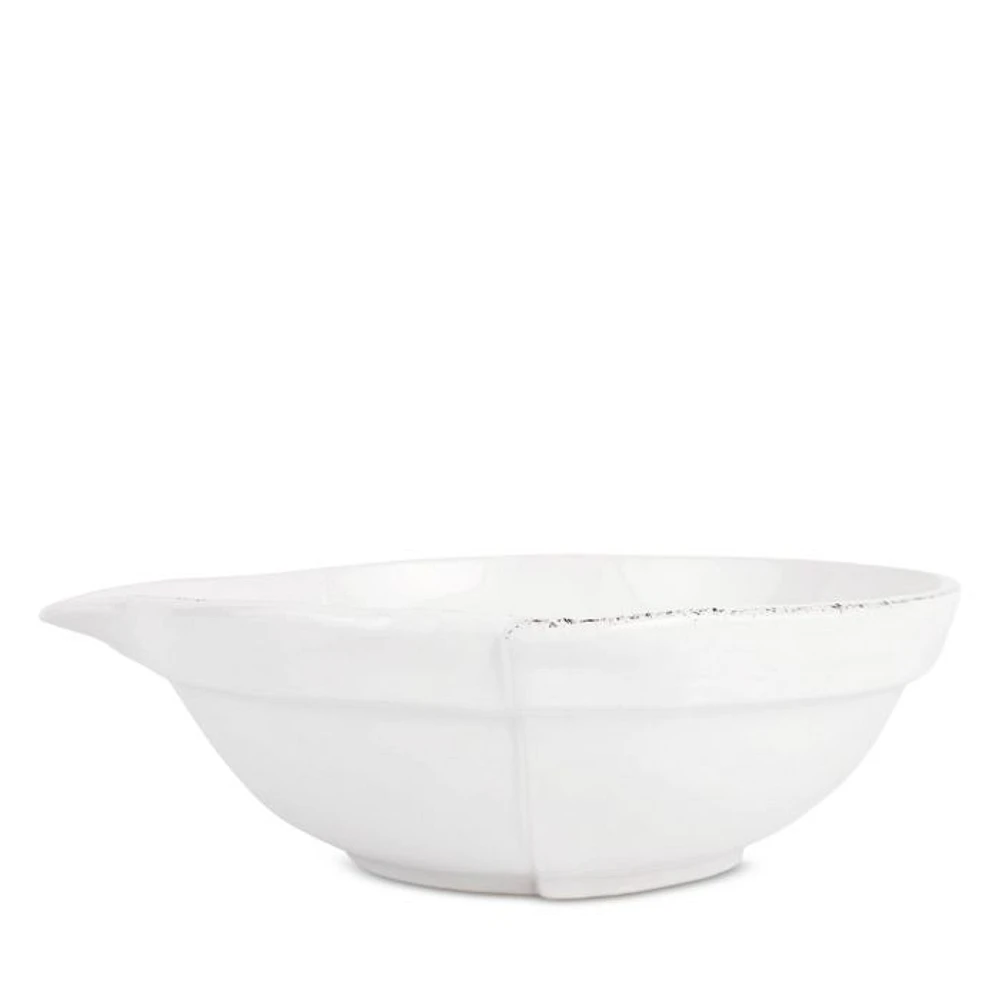 Lastra White Large Mixing Bowl