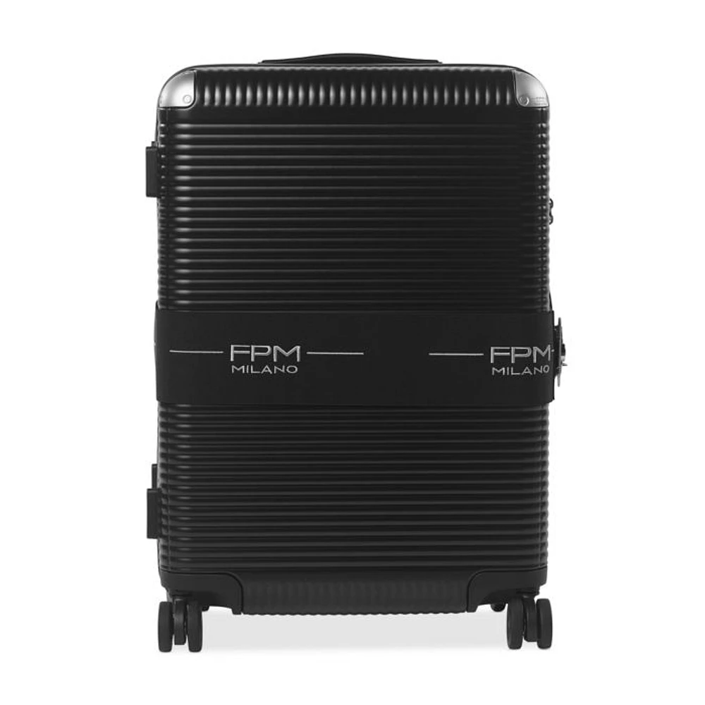 Bank Zip Deluxe Checked Suitcase