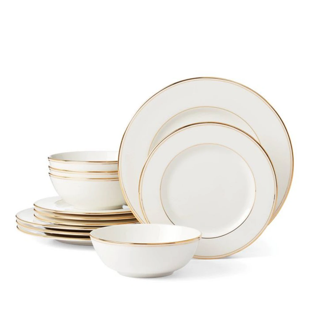 Federal 12-Piece Dinnerware Set, Service for 4