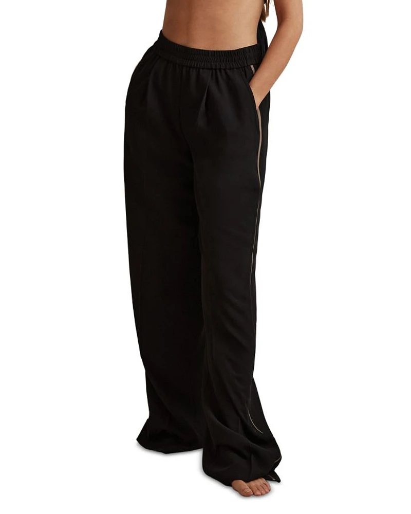 Side Stripe Wide Leg Pants