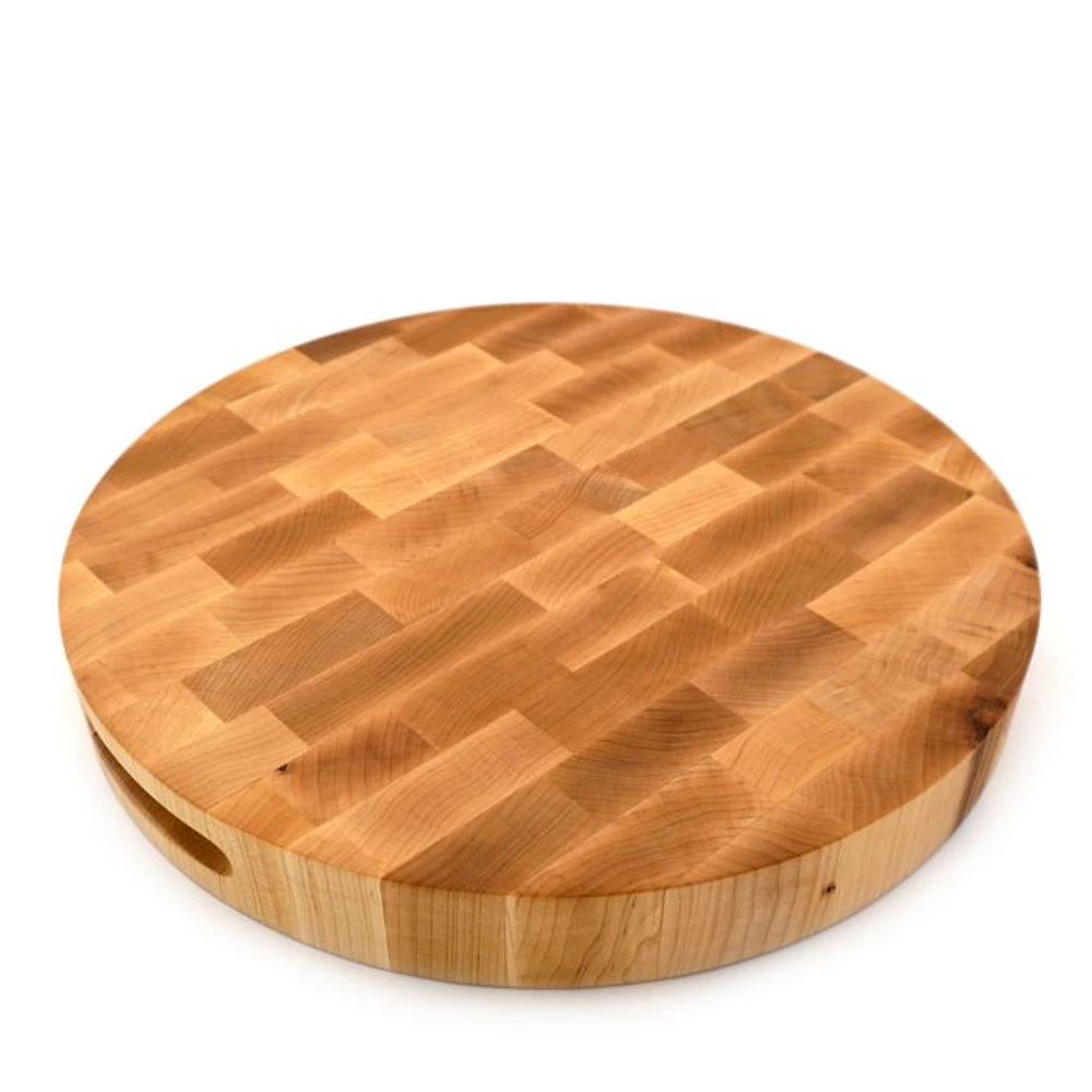 16" Round Maple End Grain Board