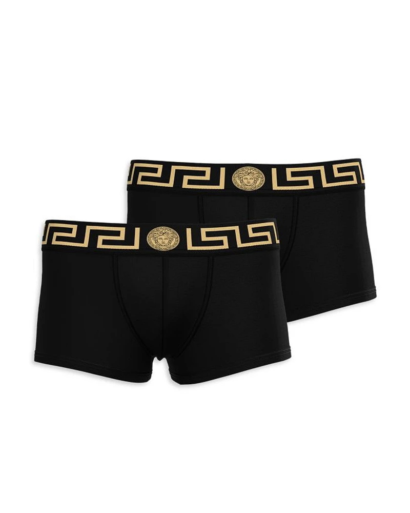 Topeka Cotton Bi Stretch Low Rise Logo Trunks, Pack of 2