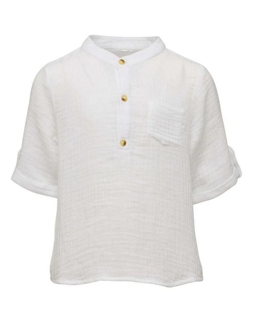 Boys' Frankie White Resort Shirt - Little Kid, Big Kid