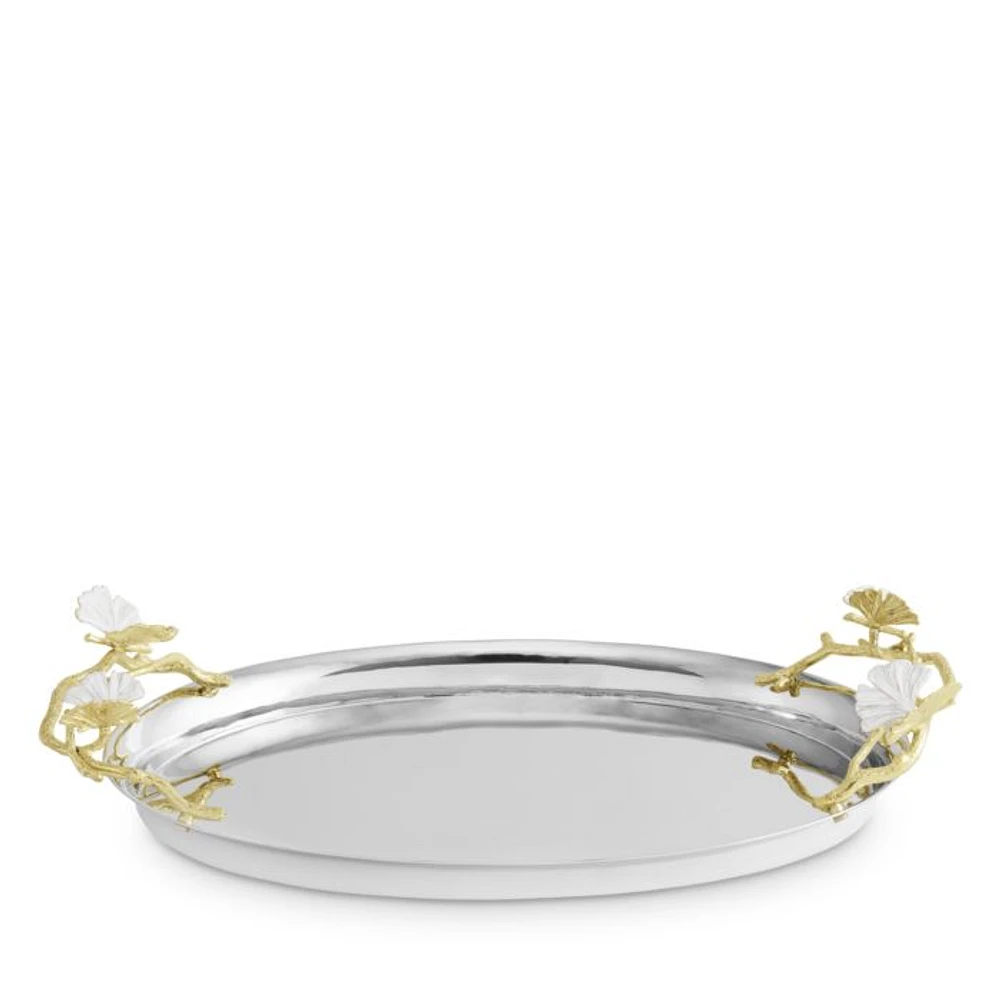 Butterfly Ginkgo Gold Medium Tray