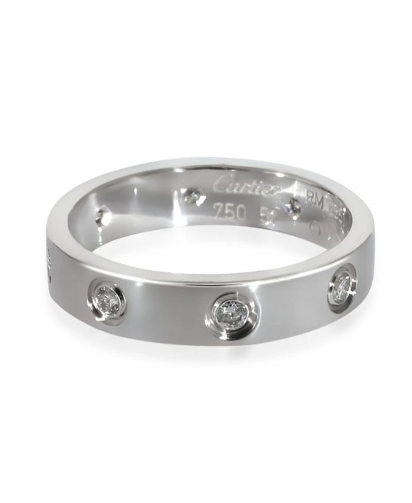 Love 18K White Gold Wedding Band