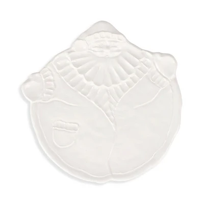 Pietra Natale Figural Santa Salad Plate