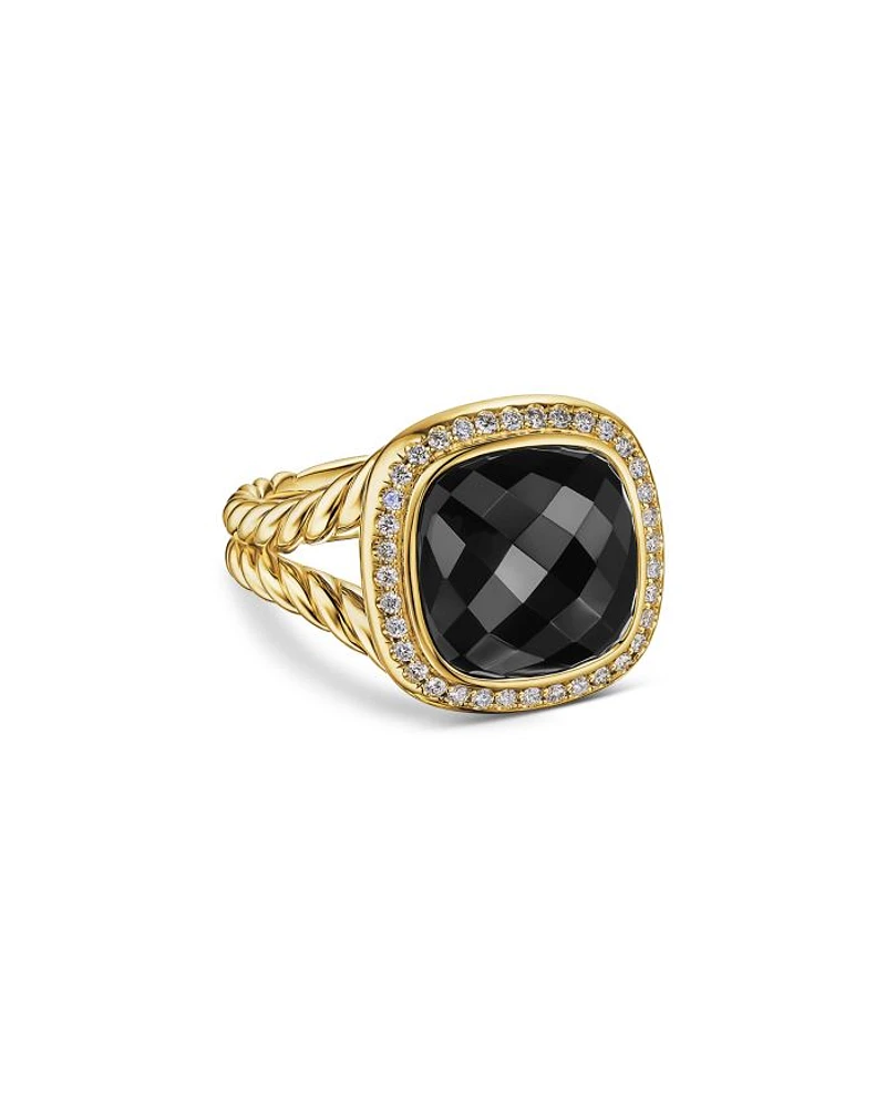 Albion® Ring 18K Yellow Gold with Diamonds, 11mm