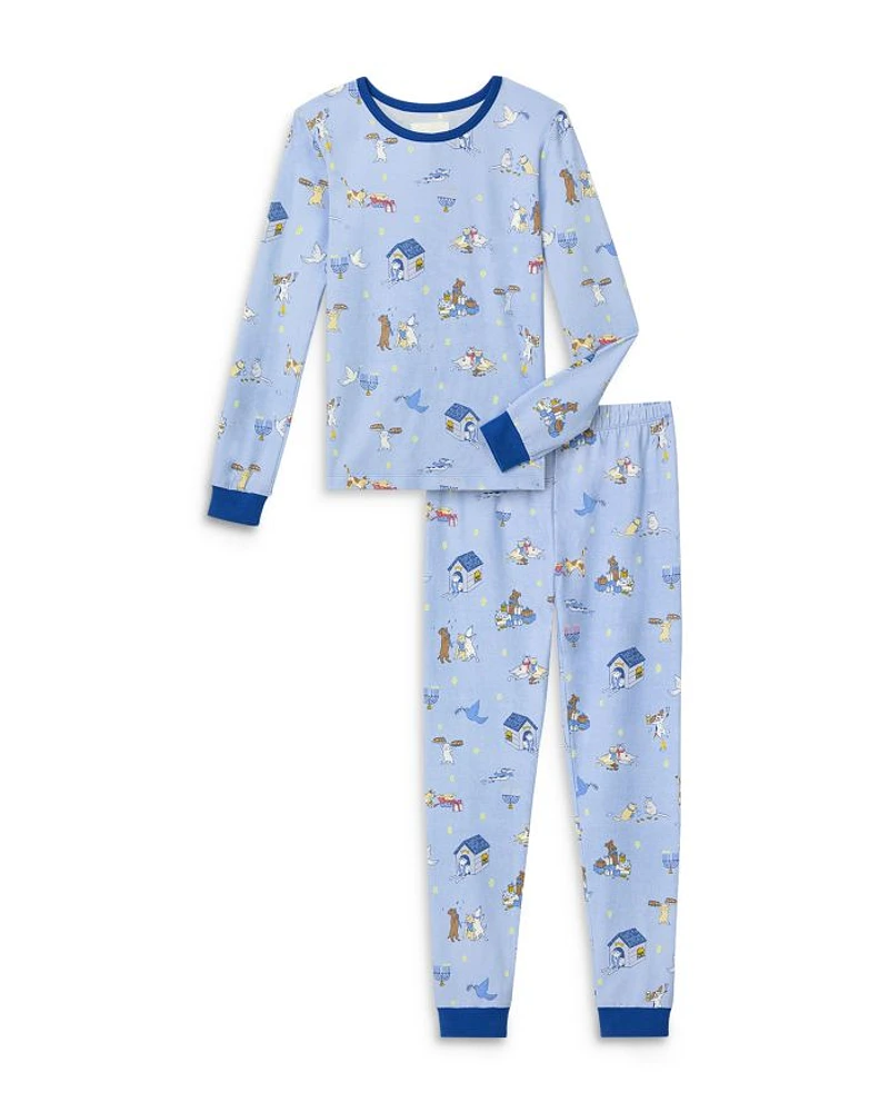 Unisex Festival Of Lights Long Sleeve Pajama Set - Little Kid, Big Kid