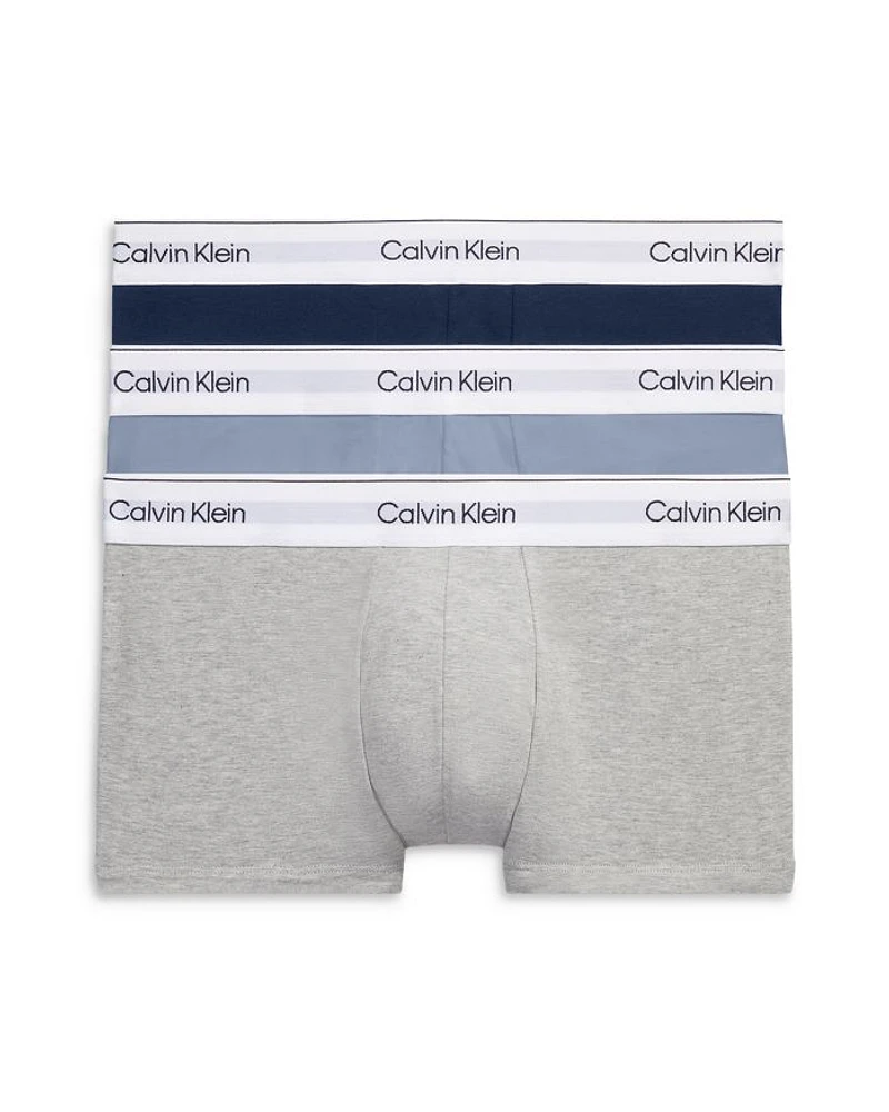Modern Cotton Stretch Low Rise Trunks, Pack of 3