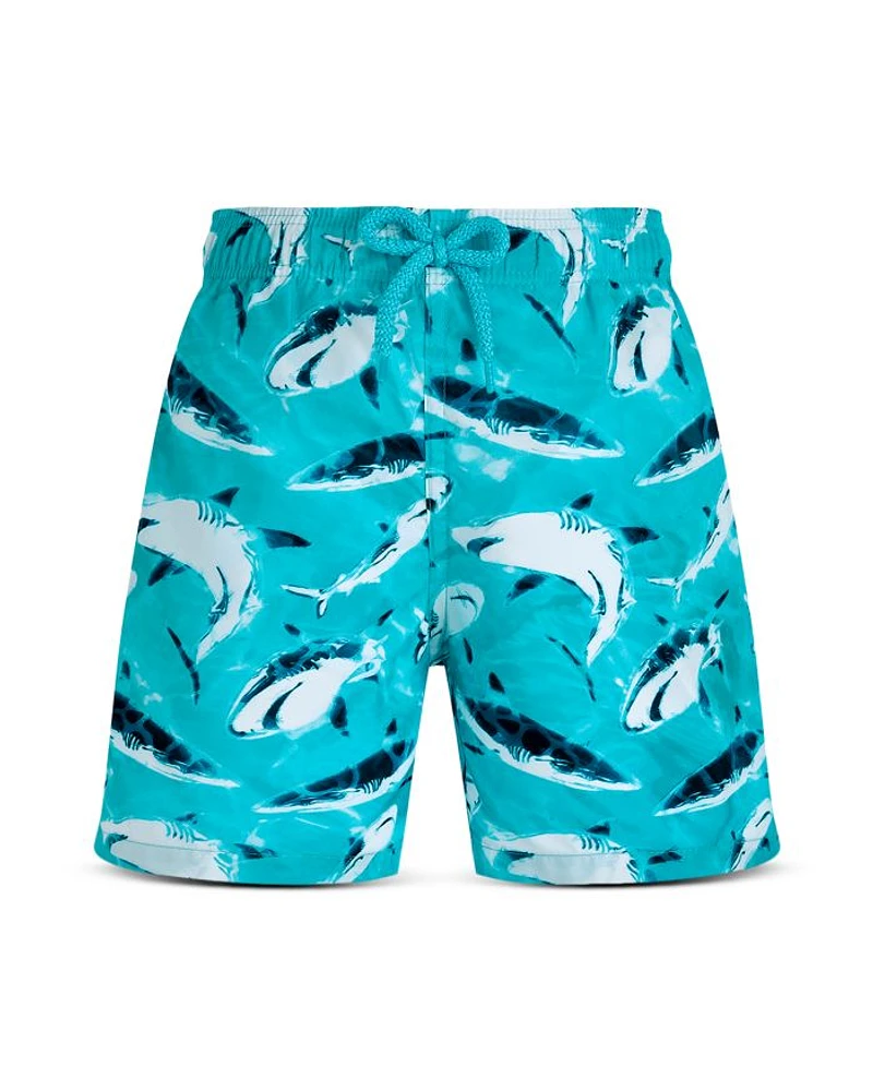 Boys' Jihin Printed 4" Swim Shorts - Little Kid, Big Kid