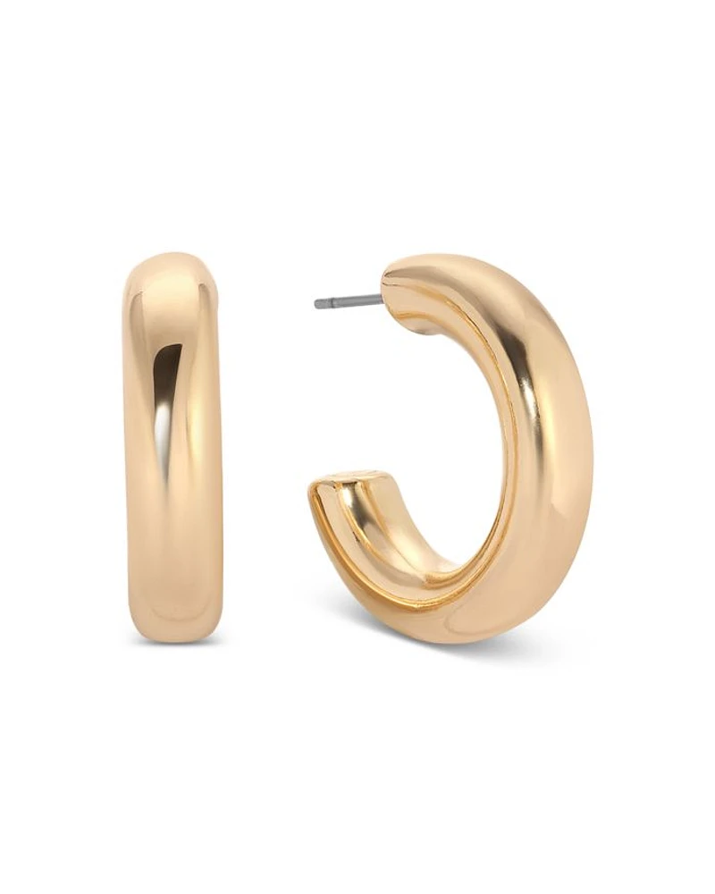 Thick Classic Hoop Earrings