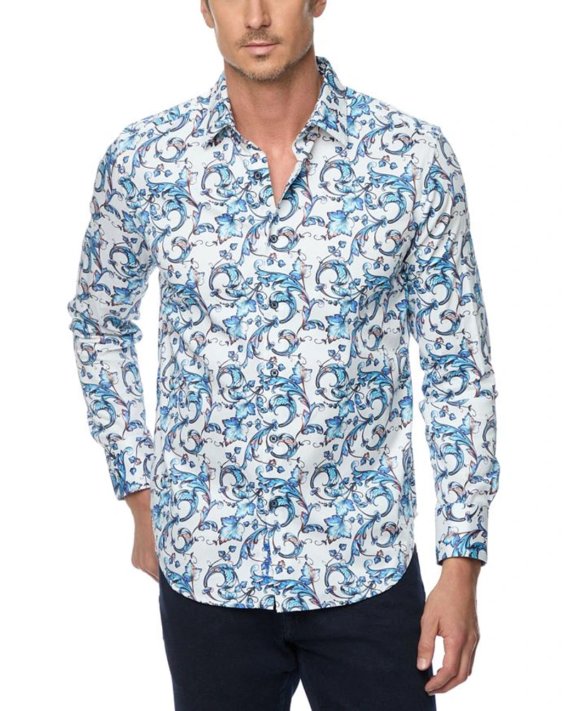 Acosta Printed Button Front Shirt