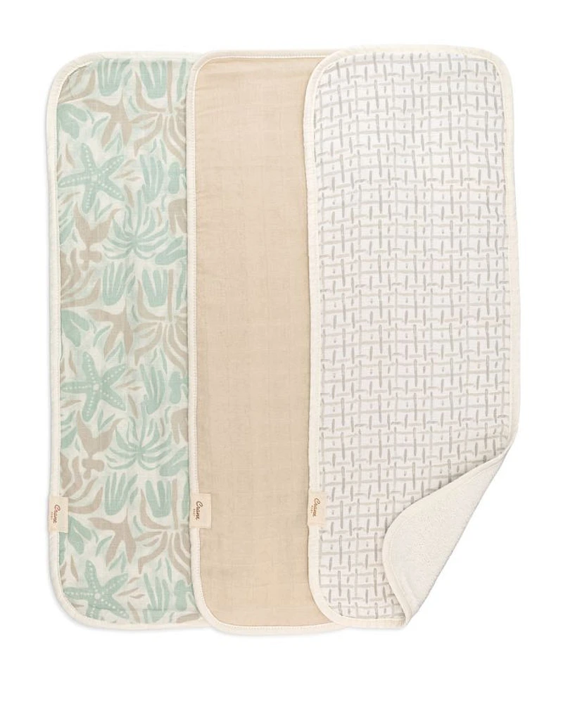 Cove Beach Life Baby Burp Cloths, 3 Pack