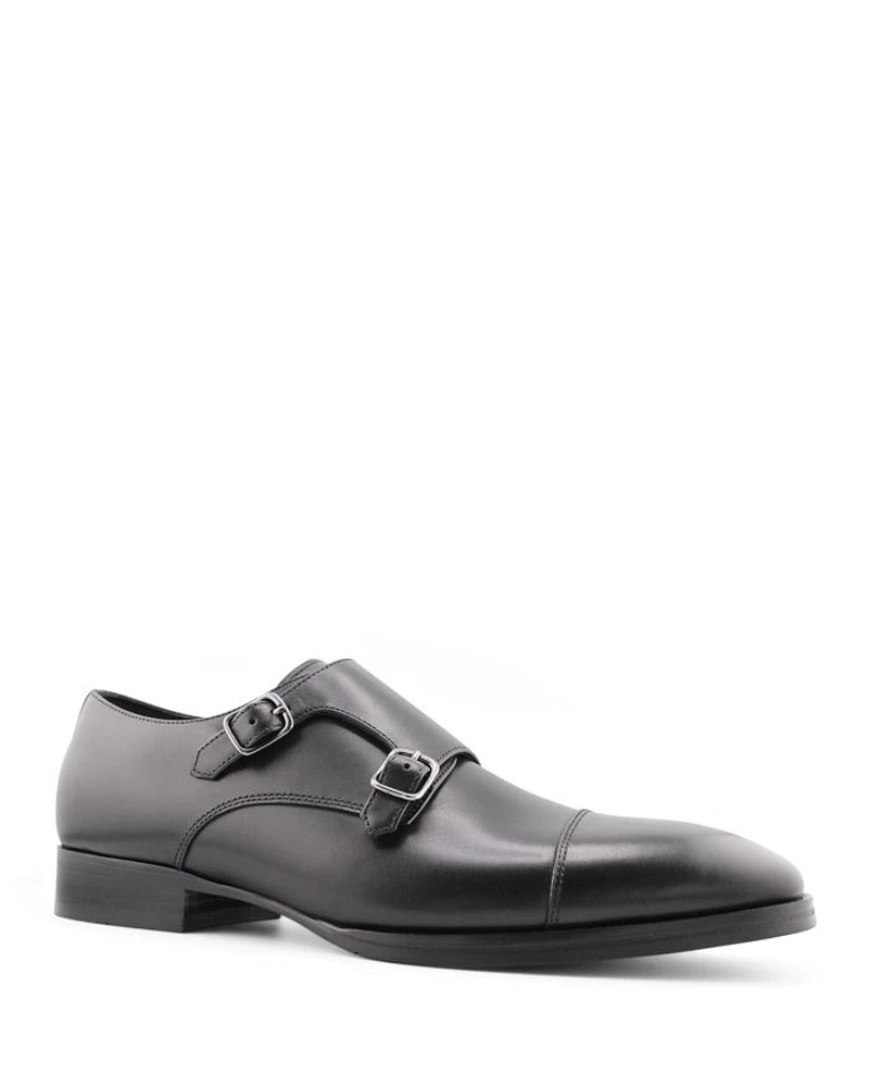 Men's Brayden Double Buckle Monk Strap Cap Toe Dress Shoes