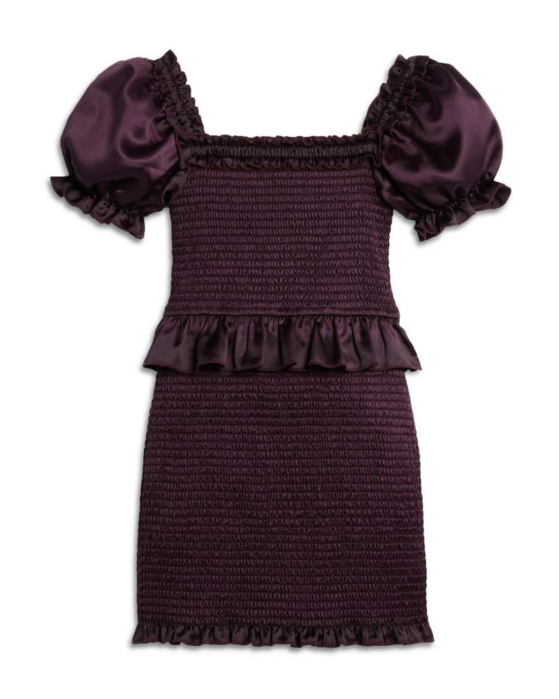 Girls' Rayne Puff Sleeve Smocked Dress - Big Kid
