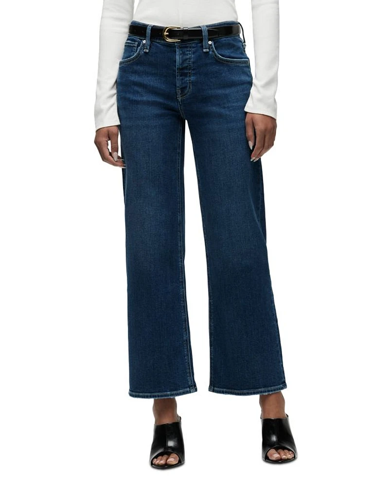 Rosie High Rise Ankle Wide Leg Jeans Fusion