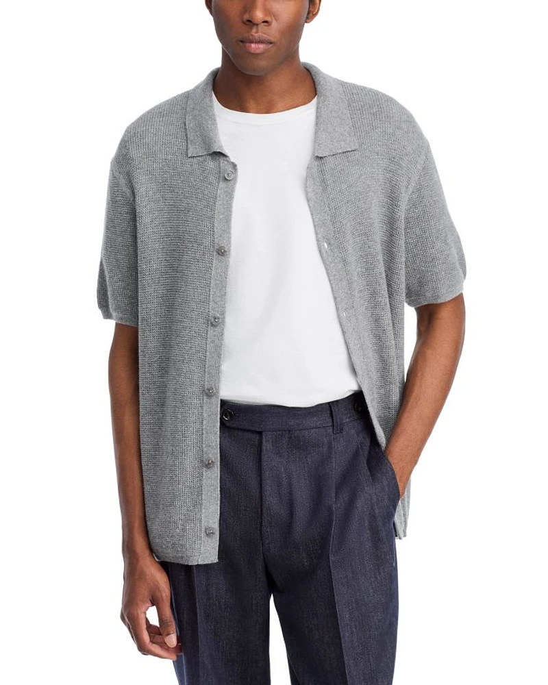 Short Sleeve Knit Cardigan Sweater