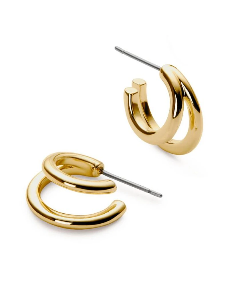 Double Hoop Earrings - Scarlett