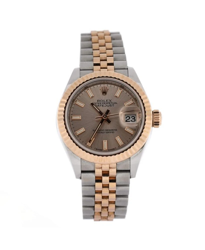 Oyster Perpetual Datejust Automatic Watch in Stainless Steel and Rose Gold 28mm