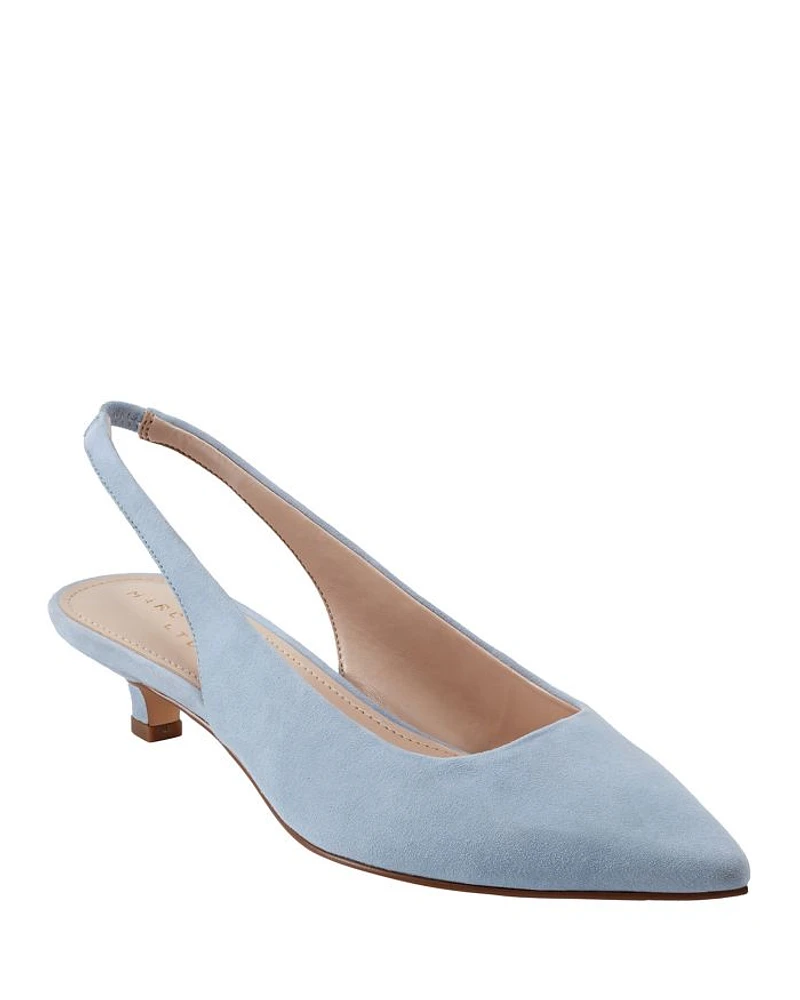 Women's Posey Pointed Toe Slip On Slingback Pumps