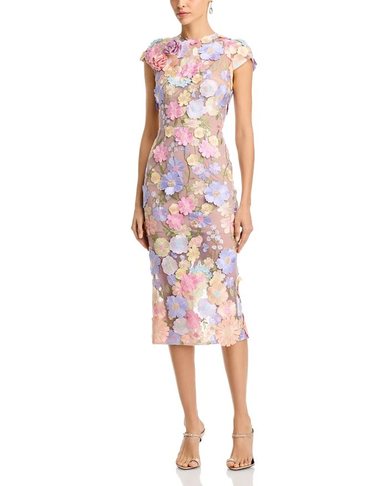Jasmine Cap Sleeve Midi Dress
