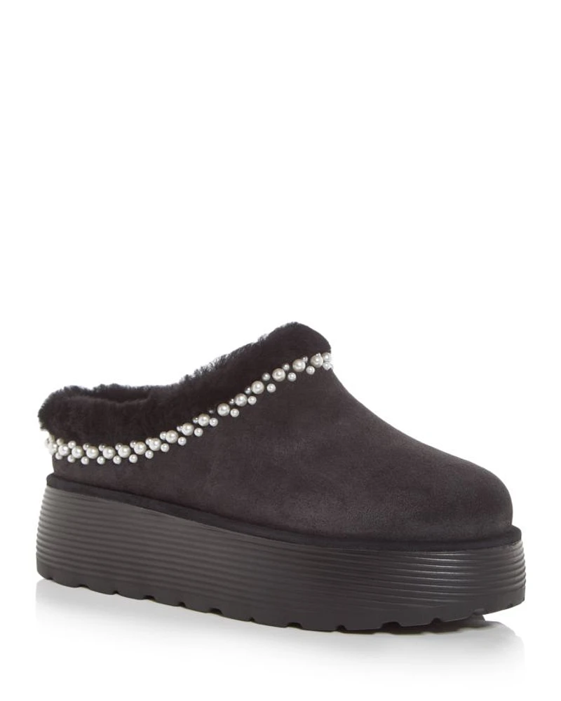 Women's Nelle Shearling Platform Slippers