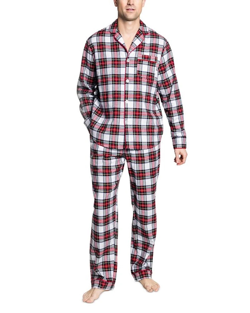 Brushed Cotton Twill Balmoral Tartan Pajama Set