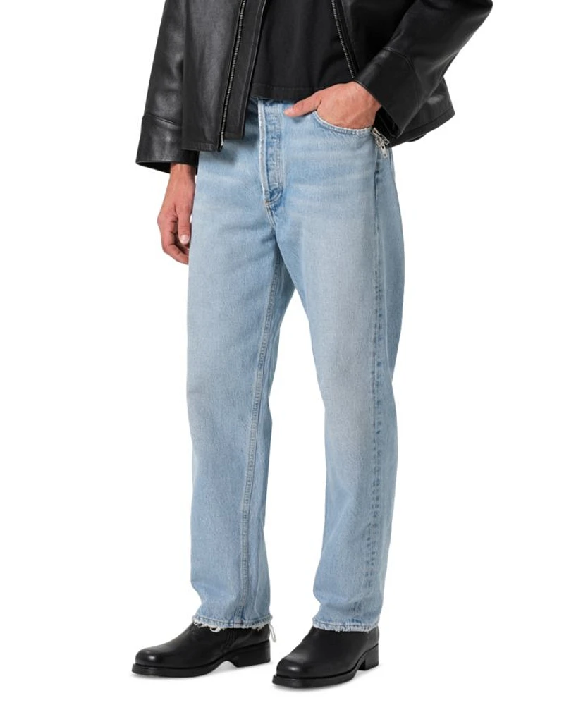 90s Relaxed Fit Mid Rise Jeans Force Blue
