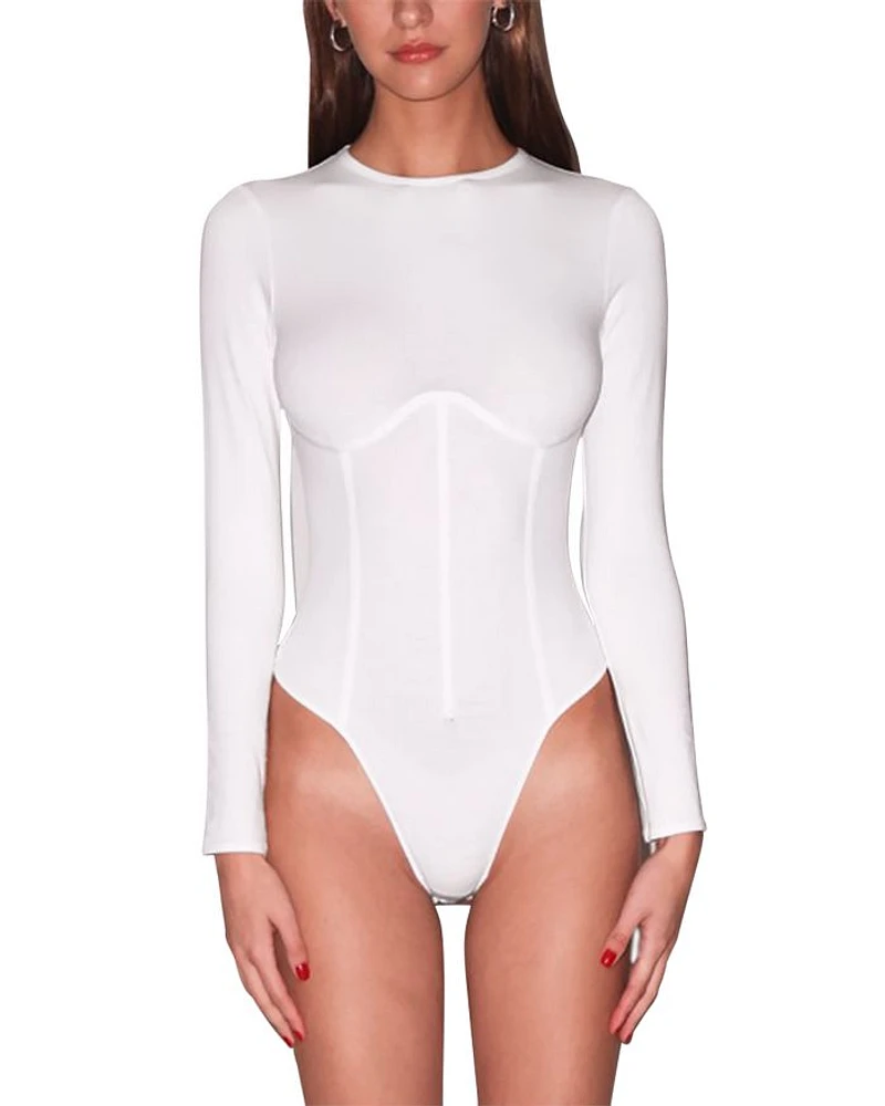 Long Sleeve Corset Bodysuit