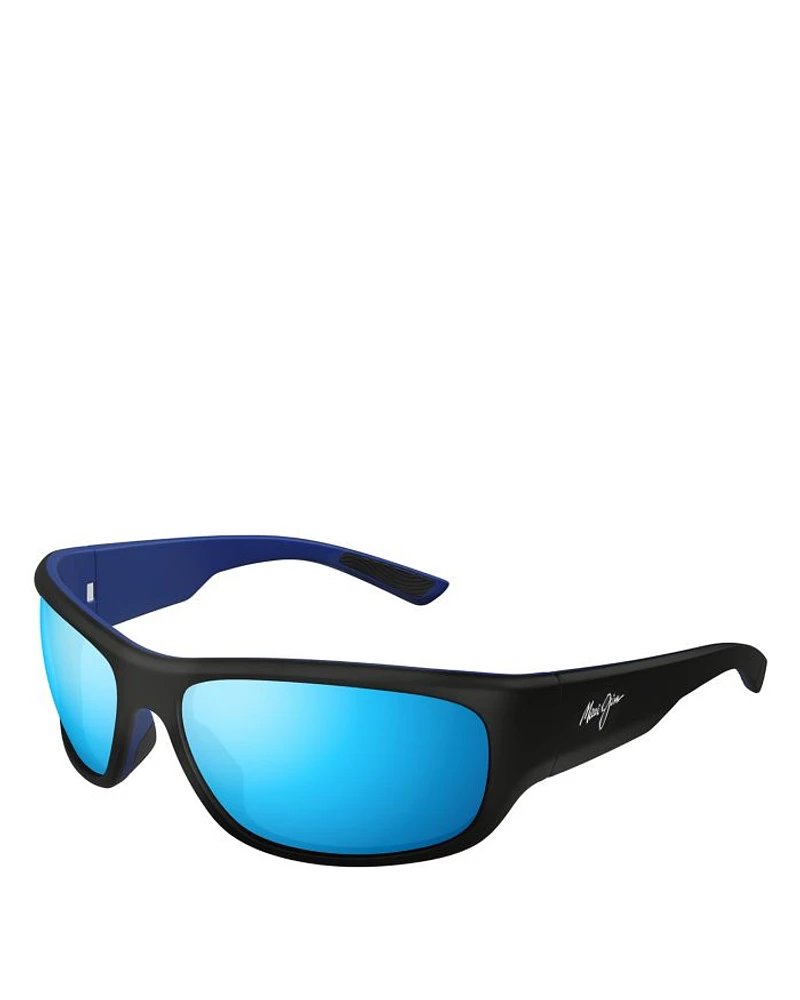 Mauklele Rectangle Sunglasses, 64mm