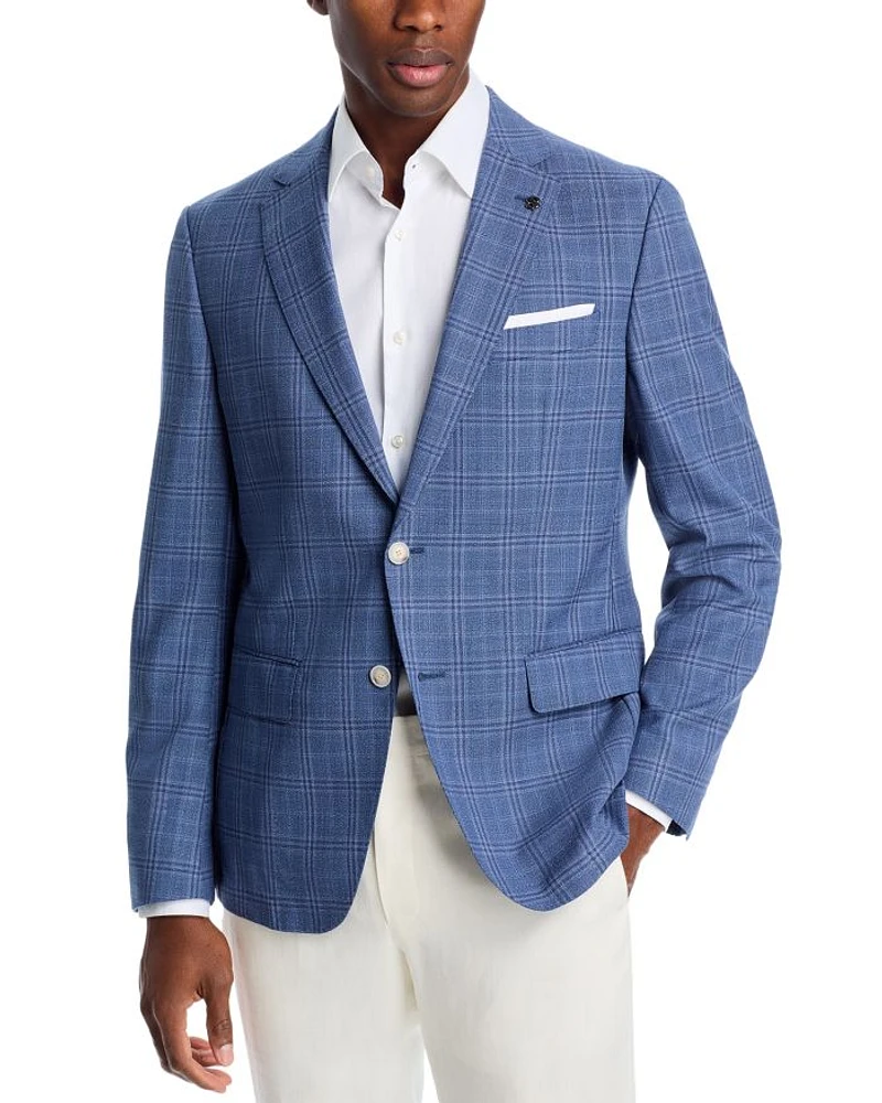 Hutson Tonal Plaid Slim Fit Sport Coat