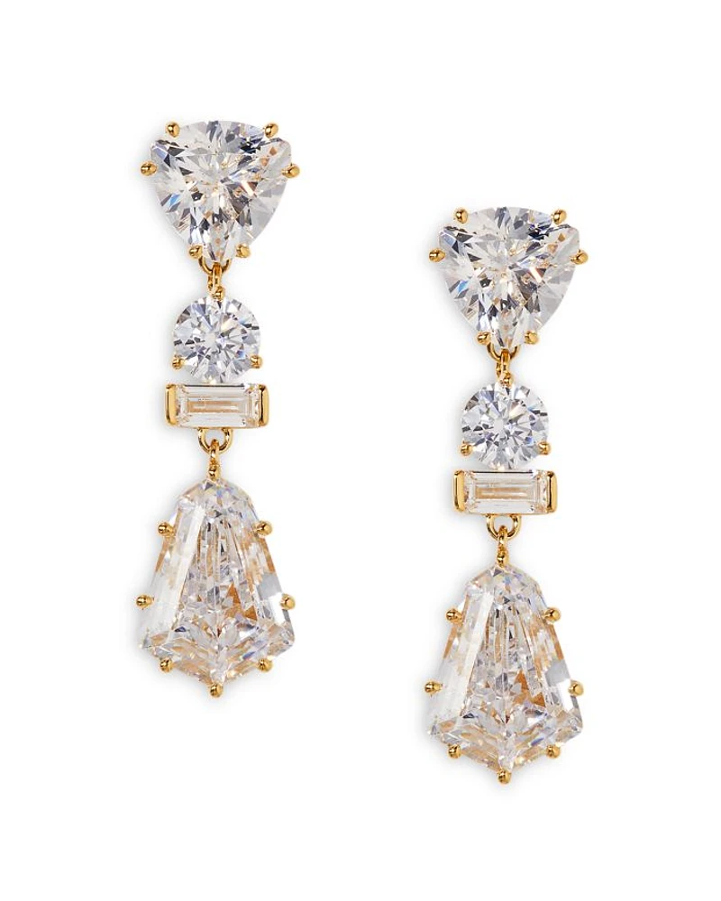 Luxor Kite Cubic Zirconia Drop Earrings